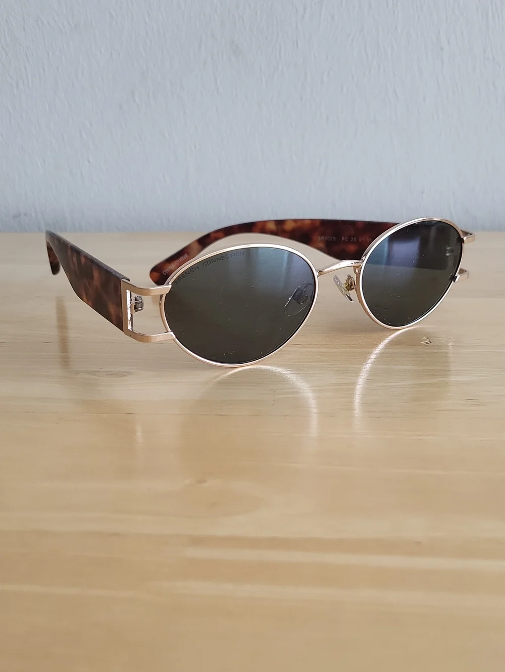 French Connection Tortoise And Gold Sunglasses